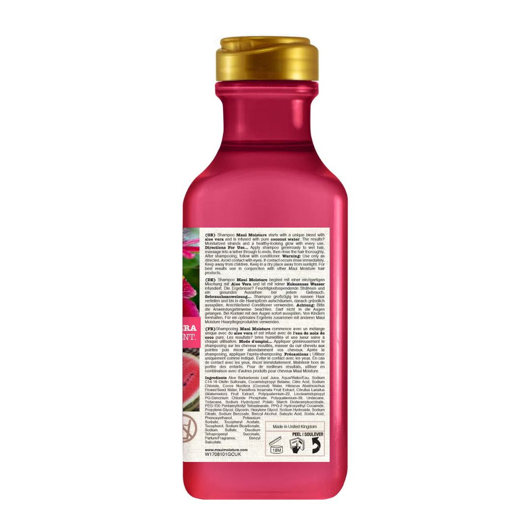 Maui Moisture Daily Hydration + Hibiscus Water Shampoo For All Hair Types 385ml,022796170811