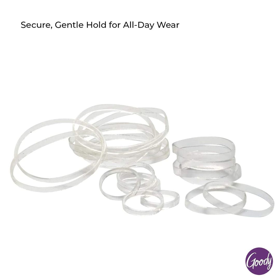 Goody Latex Clear Elastics For Fine Hair 250 Count,041457010464