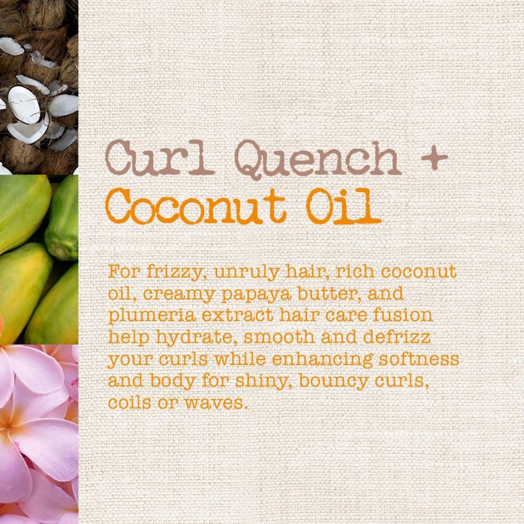 Maui Moisture Curl Quench + Coconut Oil Shampoo For Thick, Curly Hair 385ml,022796180018