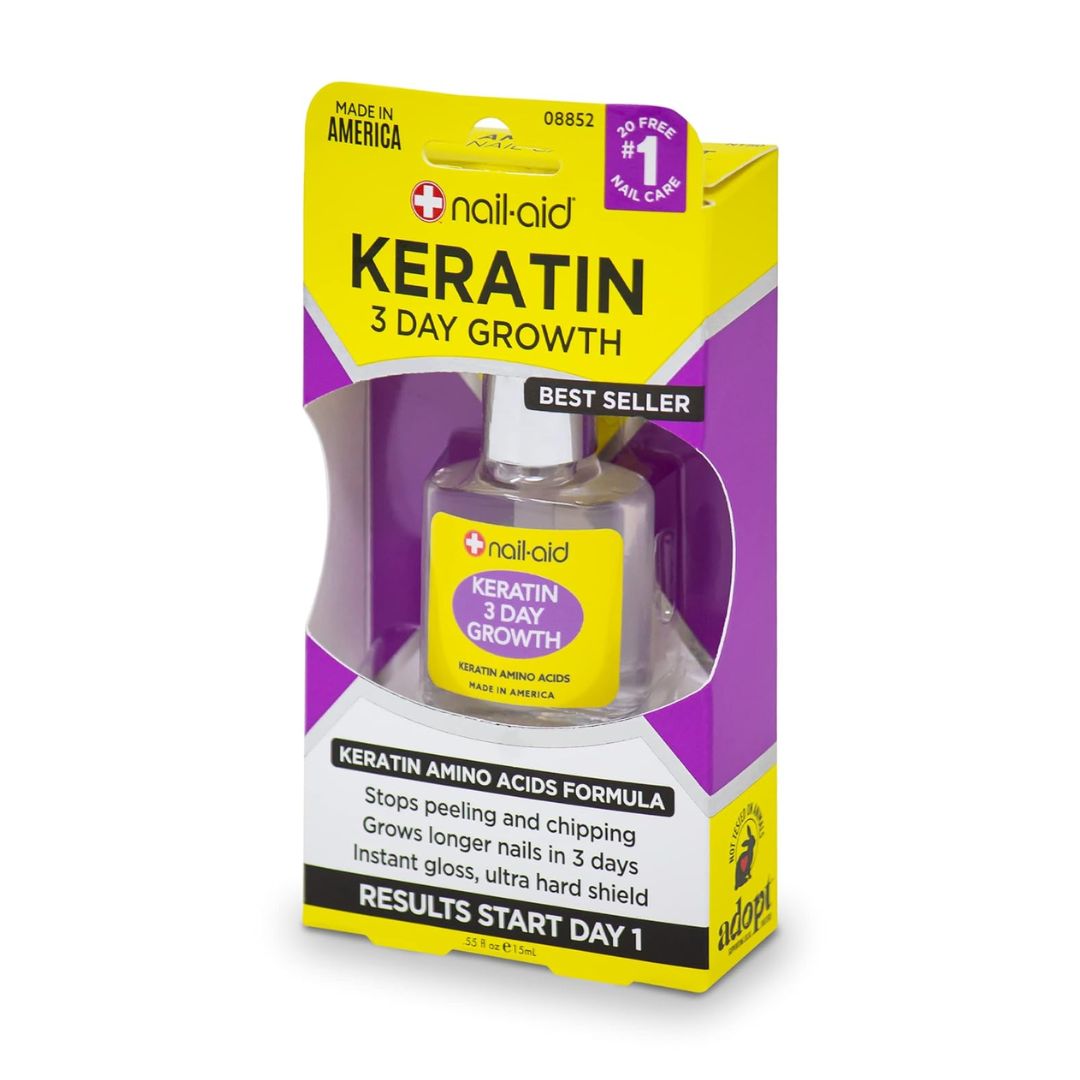 Nail-Aid Keratin 3 Day Growth Nail Polish 15ml,839186088522