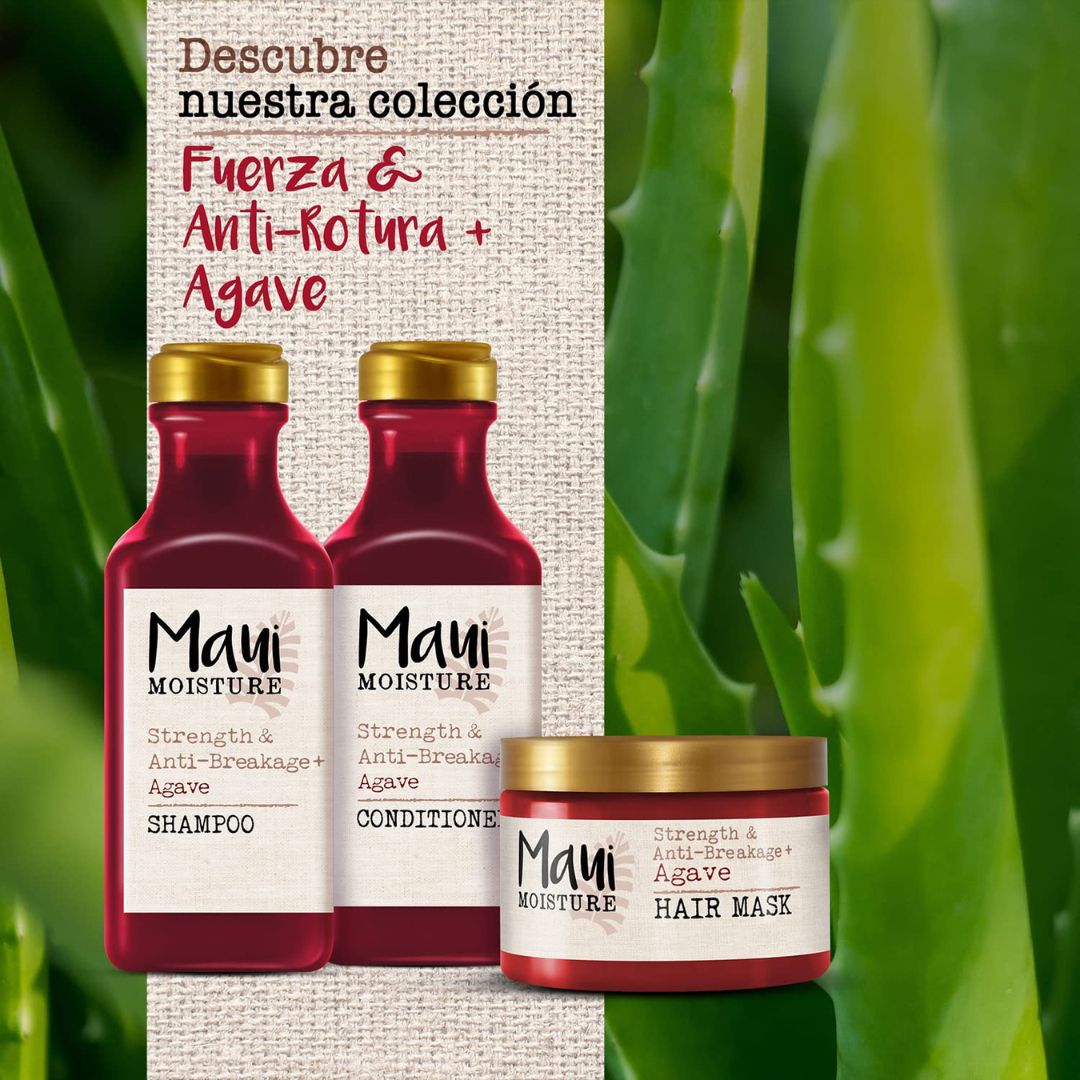 Maui Moisture Strength & Anti-Breakage + Agave Shampoo For Chemically Damaged Hair 385ml,022796180315