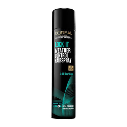 L'Oreal Paris Lock It Extra Strong Hold No.4 Anti Frizz Weather Control Hair Spray 234g,071249276747