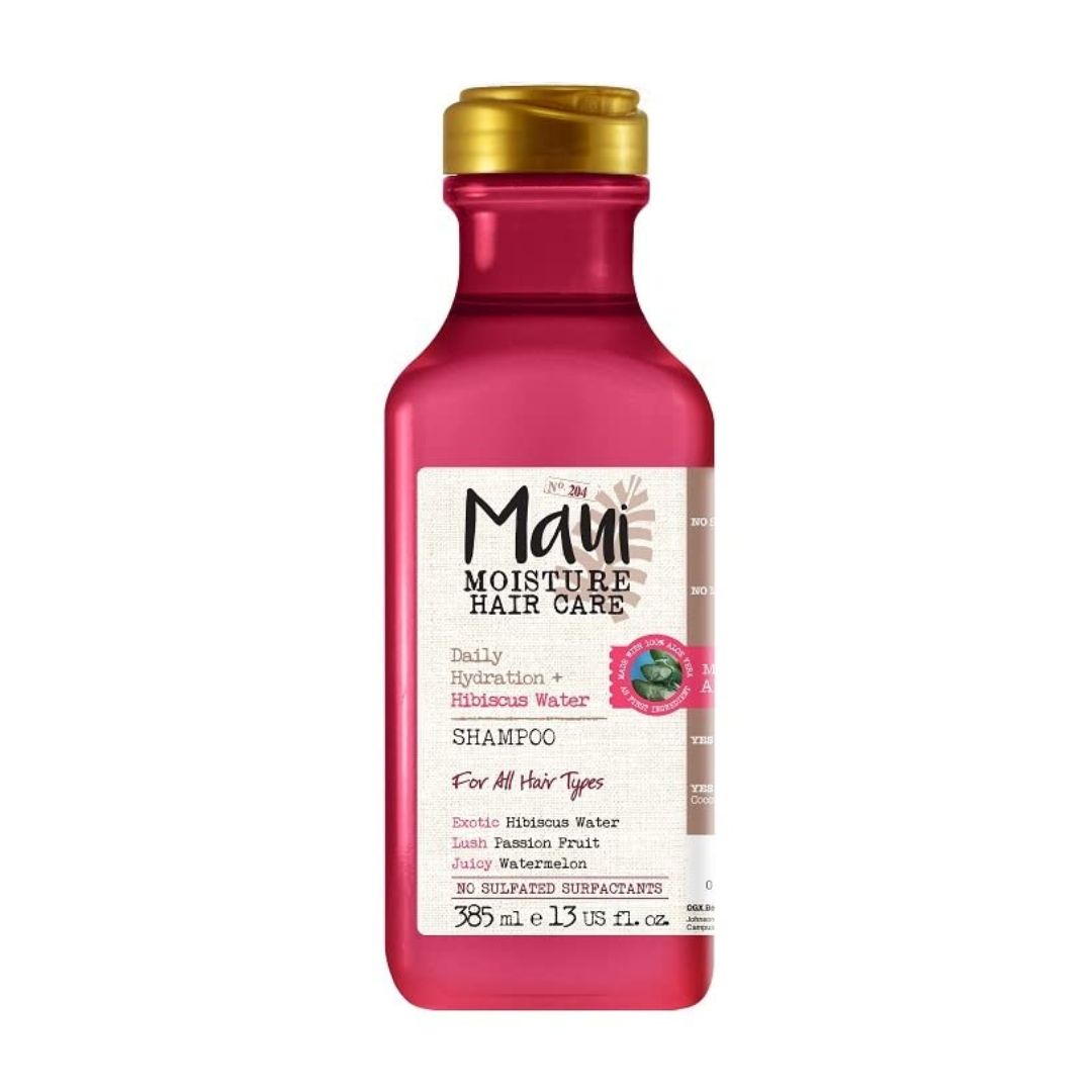 Maui Moisture Daily Hydration + Hibiscus Water Shampoo For All Hair Types 385ml,022796170811