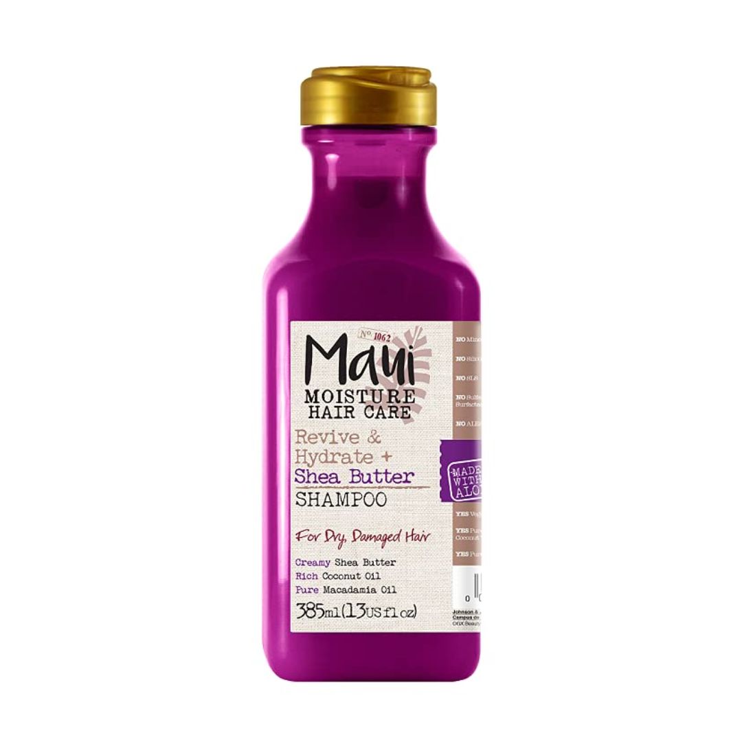 Maui Moisture Revive & Hydrate + Shea Butter Shampoo For Dry, Damaged Hair 385ml,022796170118