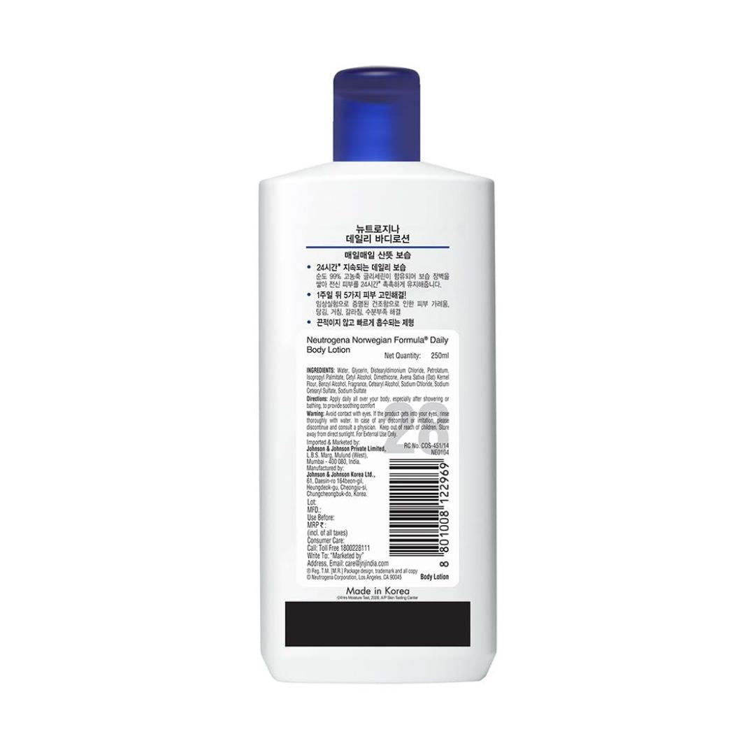 Neutrogena Norwegian Formula Daily Body Lotion For Dry Skin 250ml,8801008122969