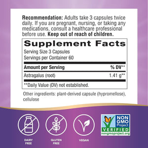 Nature's Way Astragalus Root 180 Veg Capsules,033674153376