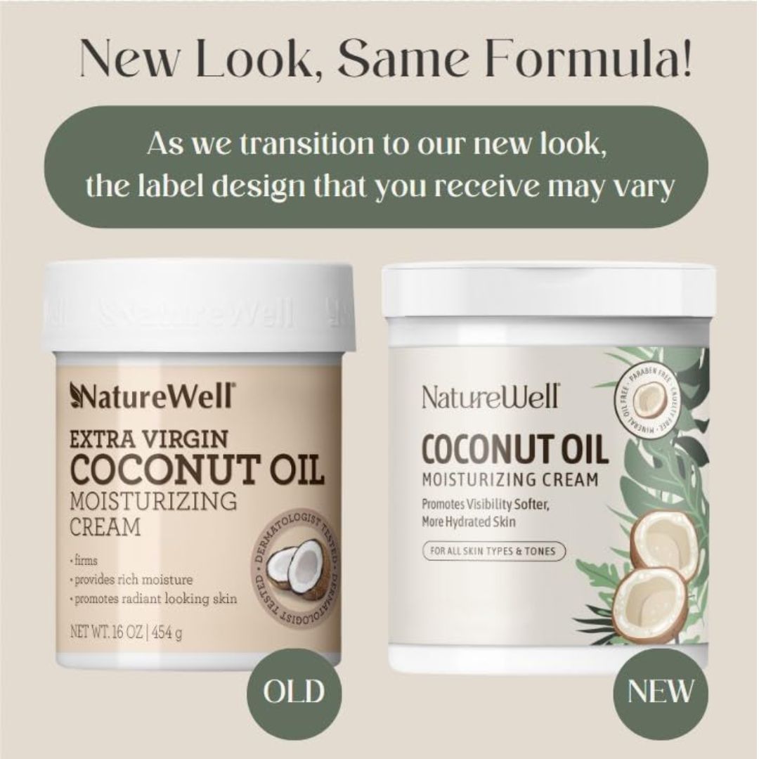 Nature Well Extra Virgin Coconut Oil Moisturizing Cream 454g,811170034388