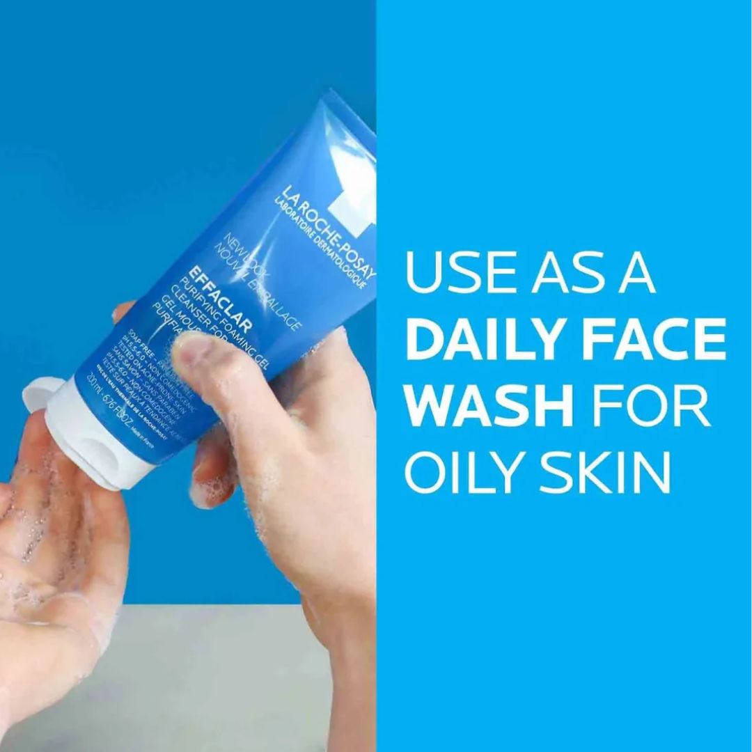 La Roche-Posay Effaclar Purifying Foaming Gel Cleanser For Oily Skin,3337872411083