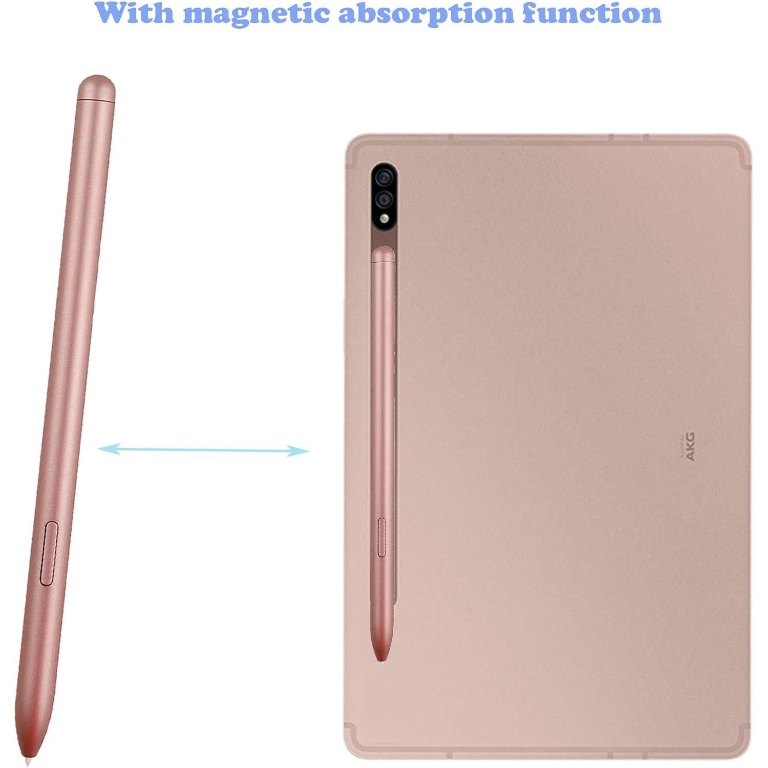 Tab S7, S7+ Pen Replacement Pointer Stylus Pen For Samsung Galaxy Tab S7,Tab S7+ Plus,S8,S8+,S8 Ultra S Pen Stylus (Without Bluetooth) + Tips/Nibs(Golden),