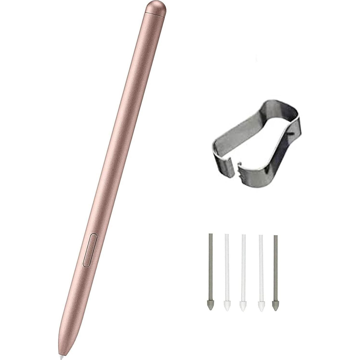 Tab S7, S7+ Pen Replacement Pointer Stylus Pen For Samsung Galaxy Tab S7,Tab S7+ Plus,S8,S8+,S8 Ultra S Pen Stylus (Without Bluetooth) + Tips/Nibs(Golden),
