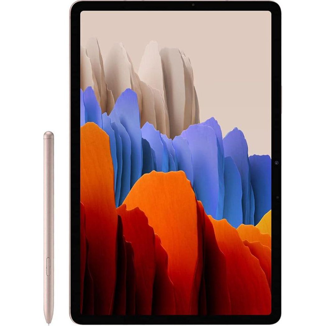Tab S7 / S7+ S Pen Replacement Stylus Pen For Samsung Galaxy Tab S7 / S7 Plus/ S7 FE (EJ-PT870) + Tips/Nibs (Without Bluetooth) (Bronze),764852466871