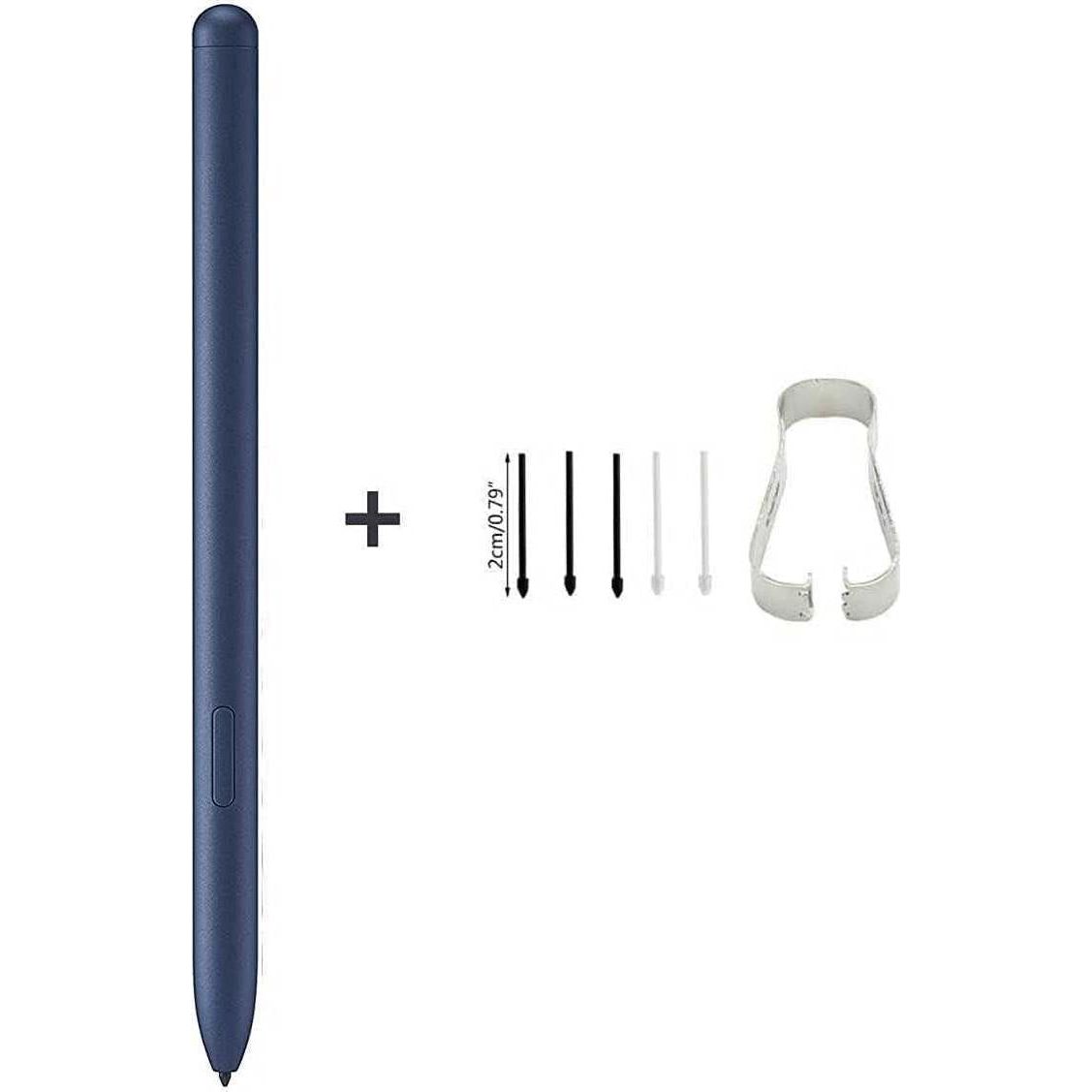 Tab S7 / S7+ S Pen Replacement Stylus Pen For Samsung Galaxy Tab S7 / S7 Plus/ S7 FE (EJ-PT870) + Tips/Nibs (Without Bluetooth) (Navy),761325266587