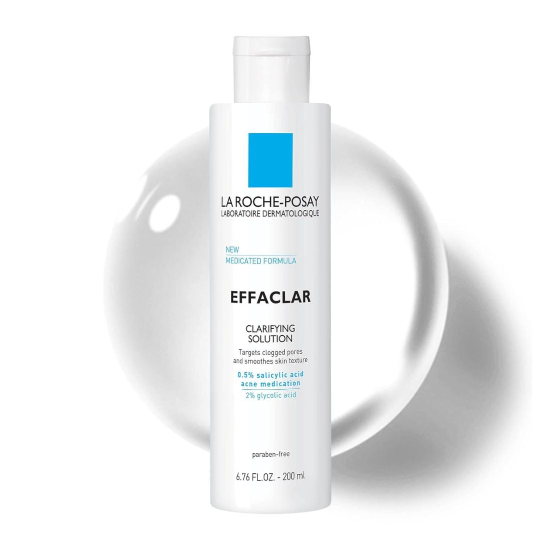 La Roche-Posay Effaclar 0.5% Salicylic & 2% Glycolic Acid Clarifying Solution Acne Toner,883140040248