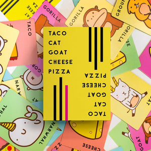 Taco Cat Goat Cheese Pizza Card Game, Fast-Paced Fun Family Party Game, Ages 8+, 2–8 Players