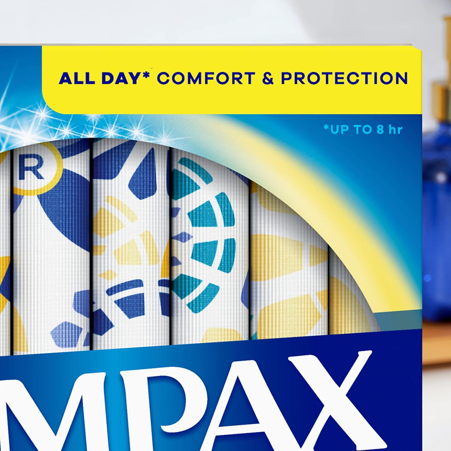 Tampax Pearl Plastic Tampons, Ultra Absorbency, 45 Count,