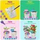 Tekoly Paint and Plant Flower Kit for Girls Set of 4 Gardening Craft Toys for Ages 4 to 12 Fun STEM Gift Idea