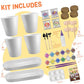 Tekoly Paint and Plant Flower Kit for Girls Set of 4 Gardening Craft Toys for Ages 4 to 12 Fun STEM Gift Idea