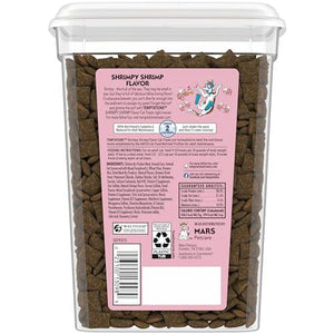 Temptations Crunchy and Soft Cat Treats Shrimp Flavor 16 oz Tub