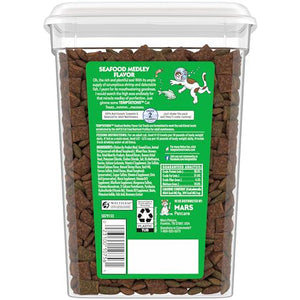 Temptations Cat Treats Seafood Medley Flavor 16 oz Tub Crunchy Outside Soft Inside