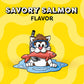 Temptations Classic Cat Treats Savory Salmon Flavor 16 oz Tub Crunchy Outside Soft Inside for Adult Cats