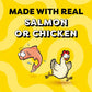Temptations Puree Cat Treats, 16 Ct, Chicken & Salmon, 0.42 oz Each, Lickable, Squeezable, Variety Pack