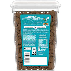 Temptations Jumbo Stuff Cat Treats Tuna Flavor Crunchy and Soft 14 oz Tub