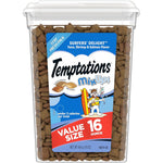 Temptations MixUps Crunchy And Soft Cat Treats Surfer's Delight Flavor, 16 Oz. Tub,