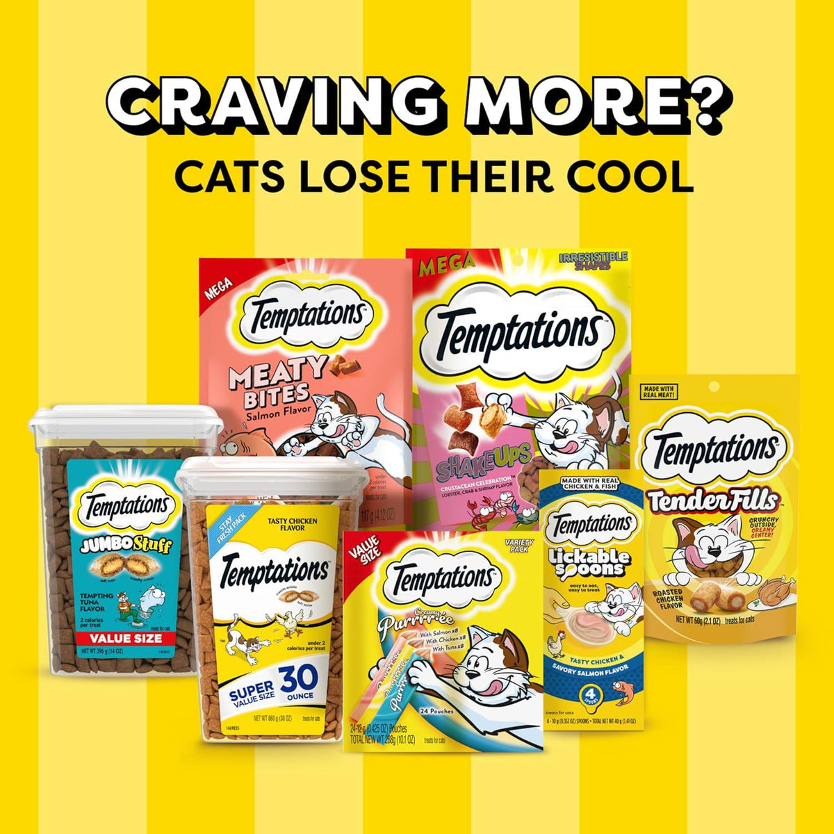 Temptations MixUps Crunchy And Soft Cat Treats Surfer's Delight Flavor, 16 Oz. Tub,