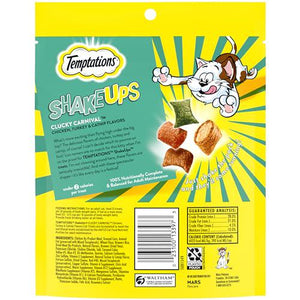 Temptations ShakeUps Cat Treats Crunchy and Soft Clucky Carnival Flavor 5.29 oz