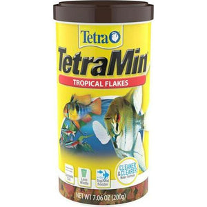 TetraMin Tropical Flakes Fish Food 7.06 oz Nutritionally Balanced Daily Feed for Aquarium Fish
