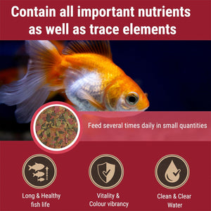 Tetra Goldfish Flakes 2.2 oz Nutritionally Balanced Aquarium Fish Food Enriched with Vitamin C