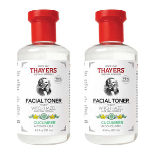 Thayers Alcohol-Free, Hydrating Cucumber Witch Hazel Facial Toner With Aloe Vera Formula, 8.5 Oz (Pack Of 2),