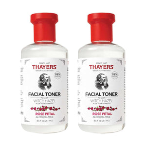 Thayers Alcohol-Free, Hydrating Rose Petal Witch Hazel Facial Toner With Aloe Vera Formula, Vegan, Dermatologist Tested And Recommended, 8.5 Oz (Pack Of 2),