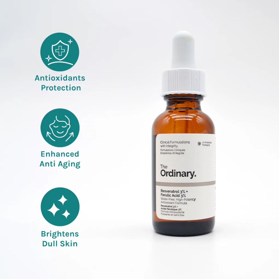 The Ordinary Resveratrol 3% + Ferulic Acid 3 % Antioxidants Serum 30ml,769915193893