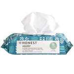 The Honest Company Clean Conscious Unscented Wipes | Over 99% Water, Compostable, Plant-Based, Baby Wipes | Hypoallergenic For Sensitive Skin, EWG Verified | Balance Blues, 72 Count,