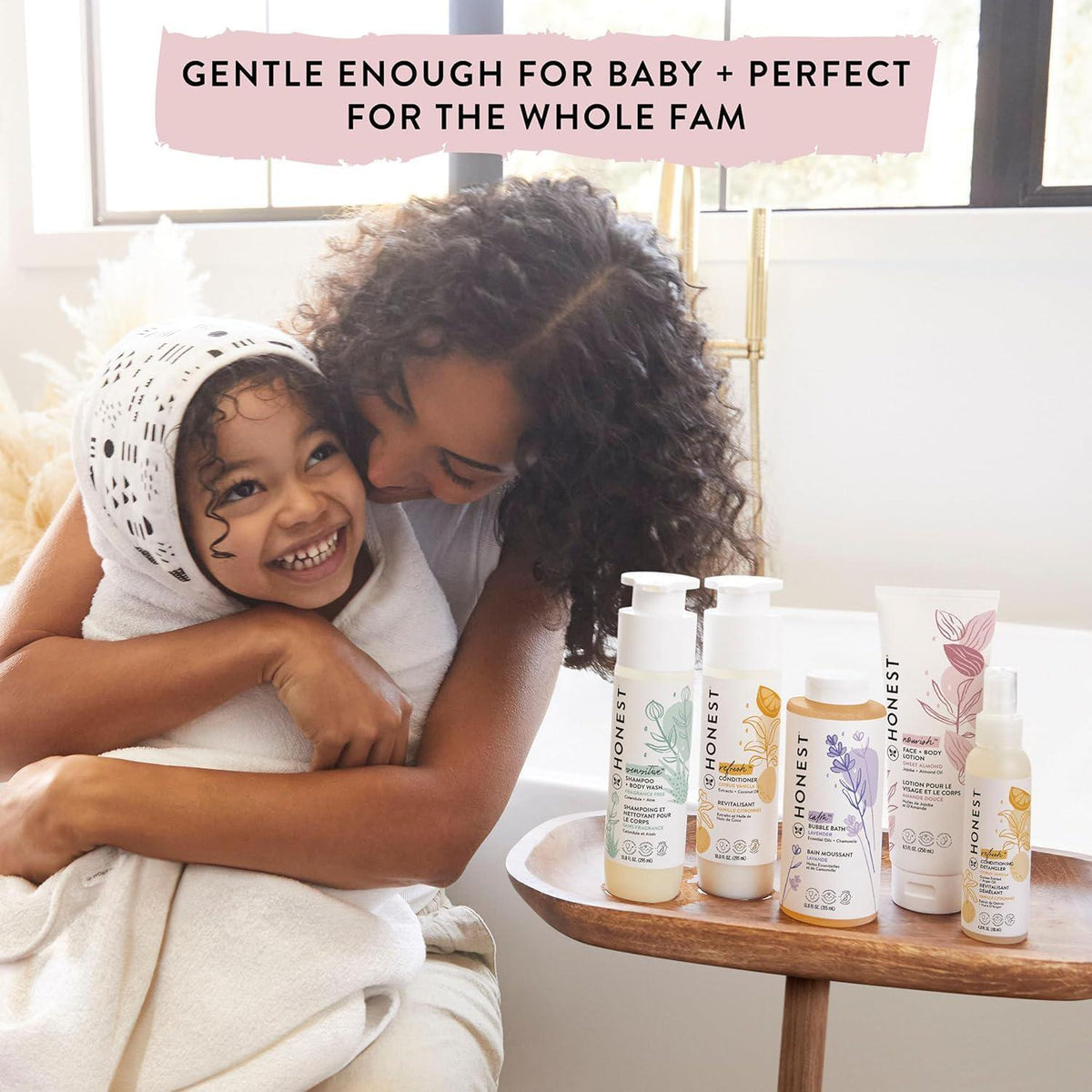 The Honest Company Foaming Bubble Bath | Gentle For Baby | Naturally Derived, Tear-free, Hypoallergenic | Sweet Almond Nourish, 12 Fl Oz,