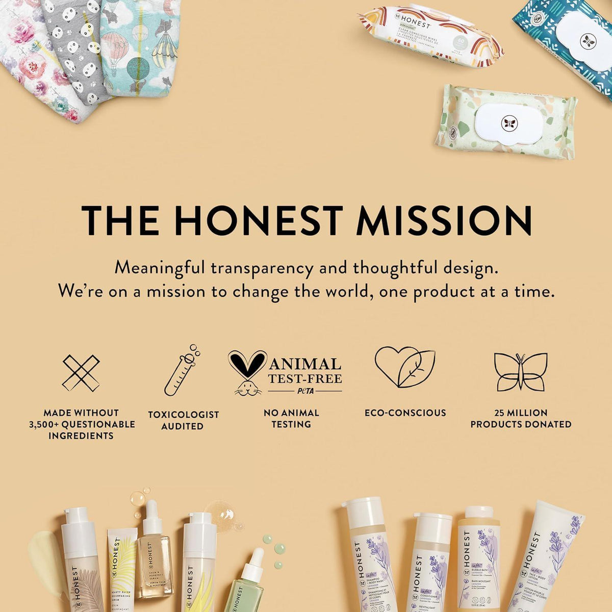 The Honest Company Foaming Bubble Bath Refill Carton | Gentle For Baby | Naturally Derived, Tear-Free, Hypoallergenic | Lavender Calm, 32 Fl Oz,