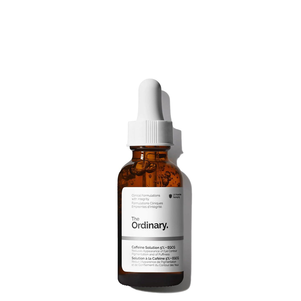 The Ordinary Caffeine Solution 5% + EGCG, Depuffing Eye Serum For Dark Circles And Tired Eyes