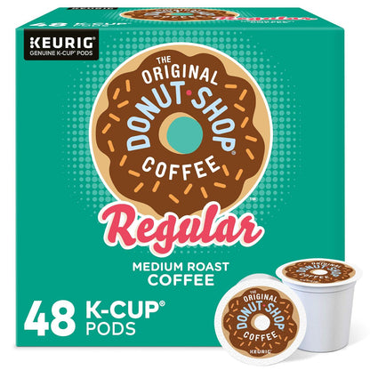 The Original Donut Shop Regular Keurig K-Cup Pods, Medium Roast Coffee, 48 Count