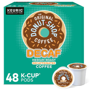 The Original Donut Shop Decaf Keurig K-Cup Pods, Medium Roast Coffee, 48 Count