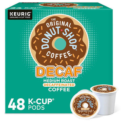 The Original Donut Shop Decaf Keurig K-Cup Pods, Medium Roast Coffee, 48 Count