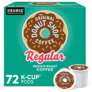 The Original Donut Shop The Original Donut Shop Regular Keurig Single-Serve K-Cup Pods, Medium Roast Coffee, 12 Count (Pack Of 6), Total 72 Count