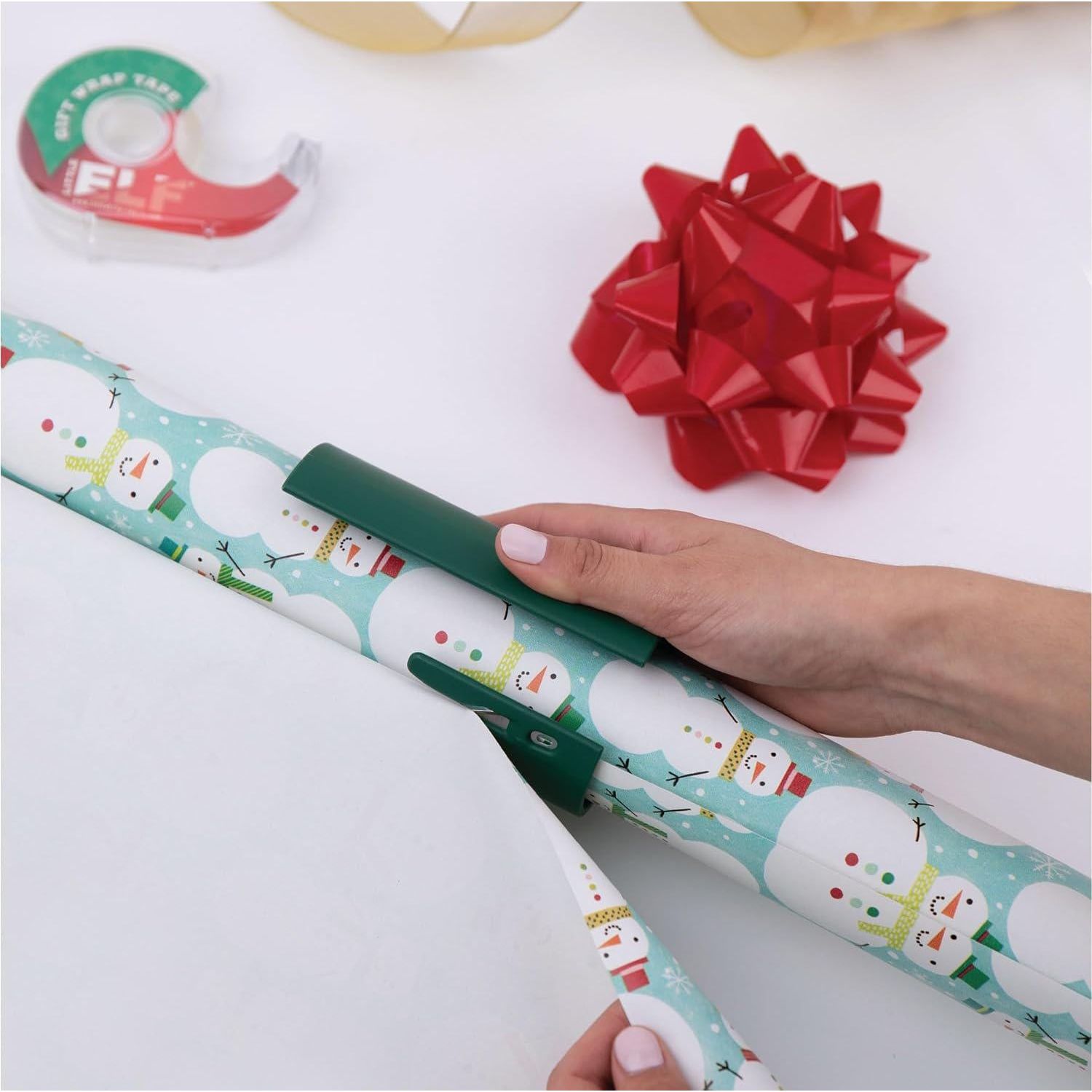 The Original Little ELF Gift Wrap Cutter (2-Pack) | As Seen On Shark Tank | Holiday Wrapping Paper Cutter,