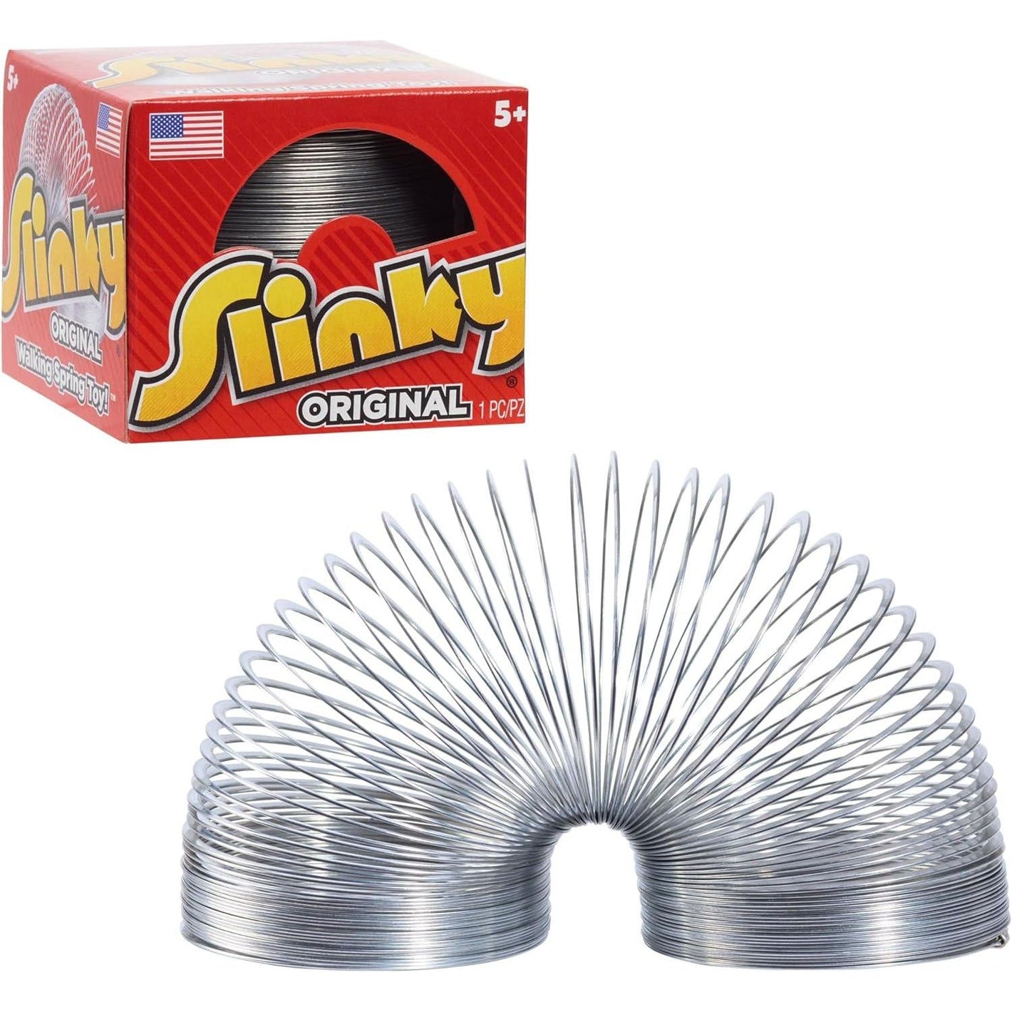 The Original Slinky Metal Spring Toy Classic 2.75 Inch Diameter Fidget and Sensory Toy