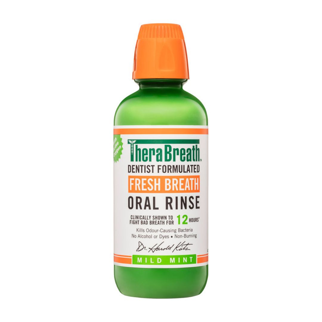 TheraBreath Fresh Breath Mild Mint Oral Rinse Mouthwash 473ml,697029284377