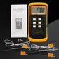 Thermocouple Thermometer Digital K Type Thermometer HVAC Thermometer Dual Temperature Meter With 4 Thermocouples, MAX/MIN/AVG Temperature Measurement, -50~1300°C (-58~2372°F),