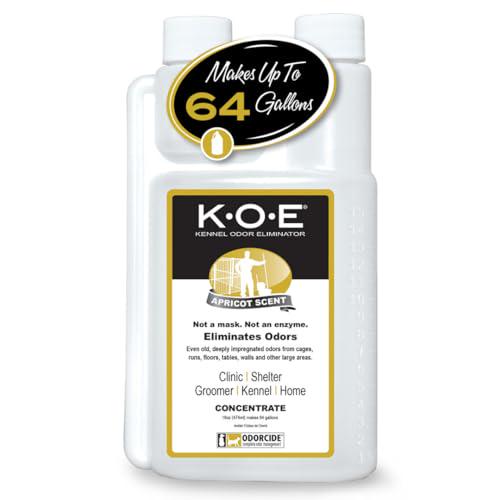 Thornell K.O.E. Apricot Odor Eliminator for Pets, 16oz Concentrate, Strong Scent Removal, Safe Formula
