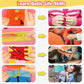 Montessori Busy Board for Toddlers Age 2 3 4 Sensory Travel Toy with Educational Activities