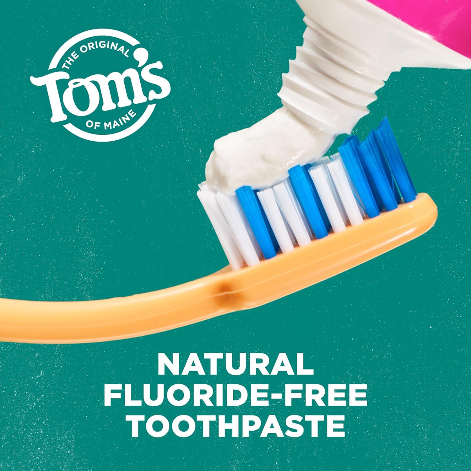 Tom S Of Maine Antiplaque And Whitening Toothpaste, Fluoride Free, Fennel, 3 Pack, 4.5 Oz,