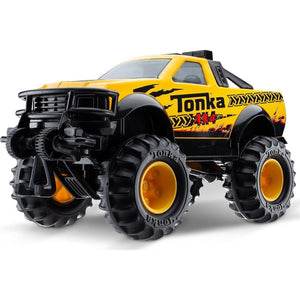 Tonka Steel Classics 4x4 Pickup Truck Toy, Yellow, Durable Toy Truck for Ages 3+, Construction Theme